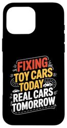 Little Mechanic for Car Loving Kids Toddler Case for iPhone 16 Pro Max