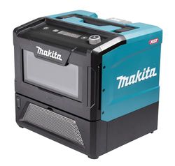 Makita MW001GZ - Microondas con batería, 40 V, máx. 350/500 W, 8 L (sin batería, sin cargador)