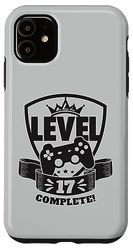 Custodia per iPhone 11 Livello 17 Completo Per L'17° Compleanno 17 Anni Gamer