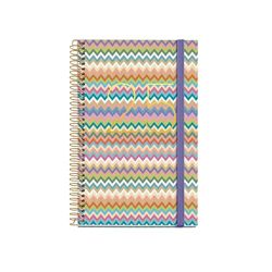 Miquelrius Agenda annuel 2025, 117 x 182 mm, 1 jour par page, couverture carton doublé plastifié, spirale, fermeture élastique, papier 80 g/m², espagnol, anglais et portugais, Majorque