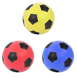 Idena 40226 - Pelota de gomaespuma en Azul, Amarillo y Rojo (no se Puede Elegir), Aprox. 12 cm de Largo para divertirse Jugando