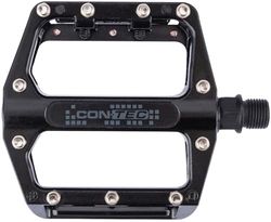 CONTEC 2Black, Pedali per Bicicletta. Unisex -Adulto, Nero, 9/16"