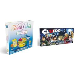 Juego de Mesa Trivial Pursuit edición Familiar, Trivia para la Noche de Juegos Familiares, a Partir de los 8 años & Hasbro Gaming 38712546 Clasico Cluedo (Versión Española), Multicolor