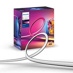 Philips Hue Play Gradient Lightstrip 55": LED-ljusslinga, nätaggregat inkluderad, Philips Hue White and Color, Zigbee, flerfärg, multicolor, synkronisera med din TV eller dator, röststyrning