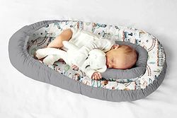 Kospu Multifunctionele Babynest Cocoon Baby Baby Baby Cocoon Bumper Reiswieg 100% Katoen Anti-Allergisch