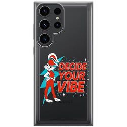 ERT GROUP mobiltelefonfodral för Samsung S23 ULTRA originalt och officiellt licensierat Looney Tunes mönster Lola 007 optimalt anpassad till formen på mobiltelefonen, gedeeltelijk transparant