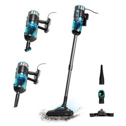 Cecotec Aspiradora Vertical con Cable sin Bolsas Conga Popstar 600 Ultra. 600W Potencia Máxima, Poder de Succión hasta 18kPa, Depósito 500ml, Filtro de Alta Eficiencia, Cable 360º, Radio de Acción 6m