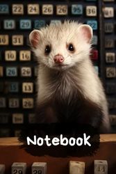 Notebook for Maths Lesson with Ferret: Lined (100 Pages, 6x9)