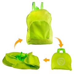 BigBuy utomhus vuxna, unisex Mochila Plegable Adventure Goods. V0201040 dagryggsäck, pistaschgrön, en storlek