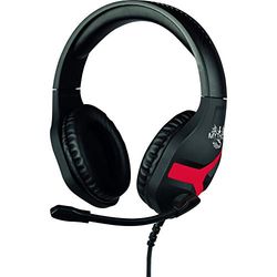 Konix Mythics Casque Gaming Filaire Nemesis pour Nintendo Switch - Microphone 45° - Câble 1,5 m - Prise Jack 3,5 mm - Noir et Rouge