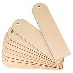 Artemio 10 Wooden Bookmarks with Rounded Ends