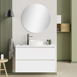 Baikal Deva, Legno Ceramica Melamina 16, Bianco, 100 cm