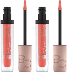 Catrice Cosmetics Matt Pro Ink Rossetto Liquido, Lunga Durata, Opacizzante, Asciugatura Rapida, Intensiva, Colore Intenso, 5 ml (Confezione da 2)