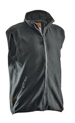Jobman fleece-bodywarmer 7501 zwart mt. M