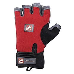 KRF Feel The Enemy Kalifornië Handschoen, gewichtheffen en fitness, uniseks, volwassenen, L, rood