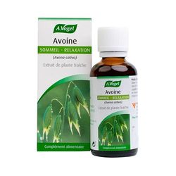 A.VOGEL - Complément alimentaire sommeil et relaxation - Favorise le sommeil réparateur - Diminue les insomnie dû à l'anxiété, la fatigue et les troubles nerveux - Extrait d'avoine - 50ml