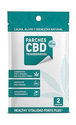 GANESHI VITAL - Healthy Vitality Forte Plus, 6 Transdermal CBD Patches of 32 mg, 45x45mm, Relief, Soothes and Brings Natural Wellness, Self Adhesive and Transparent, Water Resistant