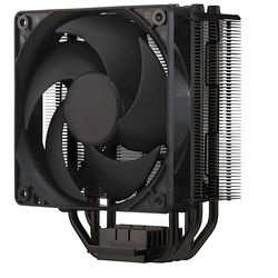 Cooler Master Hyper 212 Black Edition CPU Air Cooler with LGA1700 Bracket - 4 Continuous Direct Contact Heat Pipes with Fins, Silencio FP120 Fan, Optional Push-Pull Fan Configuration - Black