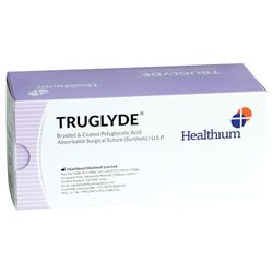 Suture CUL. TRUGLYDE Mätstång 3/0, kurva 3/8, nål 19 mm - 75 cm - färglös