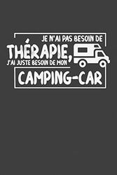 je n'ai pas besoin de thérapie, j'ai juste besoin de mon camping-car: Cahier à pois de 120 pages à ranger pour les entrées de toutes sortes