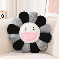 WLRAPSKY Colorful Sunflower Plush Pillow,Flower Pillow,Flower Shaped Throw Pillow,Flower Face Floor Pillow,Cute Room Decor Decorative Pillows for Sofa Bedroom Car Decor Pillows(40cm/15.7in)