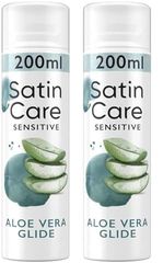 Gillette Satin Care Sensitive Skin Women's Shaving Gel, 200 ml (Pack of 2)