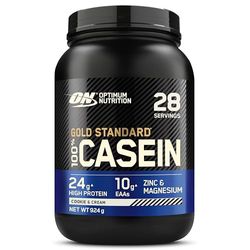 Optimum Nutrition Gold Standard 100% Casein Slow Digesting Protein Powder with Zinc, Magnesium and Amino Acids, Support Muscle Growth & Repair Overnight, Cookies & Cream Flavour, 28 Servings, 924 g