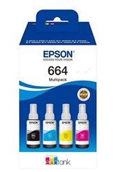Epson 664 MultiPack Tinta 4 Colores para EcoTank, Standard