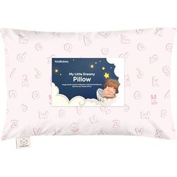 Oreiller pour tout-petit avec taie d'oreiller – Oreiller My Little Dreamy – Oreillers en coton bio pour dormir, oreiller pour enfants, oreillers de voyage pour dormir, mini oreiller, oreillers de lit