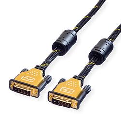 ROLINE GOLD DVI-monitorkabel, ST-ST, (24+1) dual link, 3 m