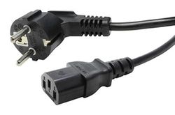 Attacco tripolare C13 10A/250V 3 metri, ideale per apparecchiature elettroniche. Garantisce sicurezza e stabilità nei tuoi collegamenti elettrici. Perfetto per uso domestico e professionale.
