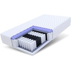 FDM MARINER Matras 90x200 cm Dubbelzijdig Pocketvering Matras Hardheidsgraad H2 H3 23 cm Hoog 7 Comfortzones met Hypoallergene Wasbare Premium Tijk Oeko-Tex Standard 100