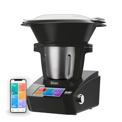 Zilan RUBY Thermorobot, Robot de Cocina Multifunción Wi-Fi, 18 Funciones, pantalla táctil TFT a color de 7", Báscula integradar, control mediante aplicación, 4,7 L,1700W