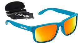Cressi Blaze Sunglasses Óculos de sol com lentes HTC polarizadas e repelentes à água, adultos unissexo, água-marinha, tamanho único