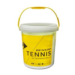 Dunlop 601341 Bola de ténis, treino, cubo de 60 bolas