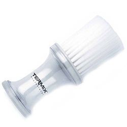 Termix Cepillo de talco profesional color transparente y fibras blancas. Cepillo con fibras suaves para trabajar con máxima limpieza