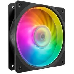 Cooler Master Mobius 140P ARGB Ventilateur pour Radiateur - Design Ring Blade (PWM), Roulement à Boucle Dynamique (max. 76.5CFM, 2.3mmH2O, 30dBA), Cadre Chanfreiné Air-Focus, ARGB Gen 2