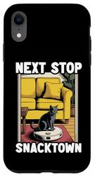 Next Stop Snacktown Cat Robot Vacuum Cleaner Cat Case for iPhone XR