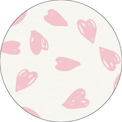 Bonateks, Ronde digitaal bedrukte muismat, antislip onderkant, voor kantoor en thuis, diameter: 22 cm