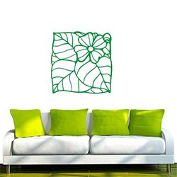 INDIGOS 4051095505440 Senderismo – Adhesivo E175 Hübsches Flores/Flores, Vinilo, Verde, 96 x 94 x 1 cm