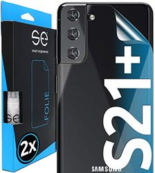 3D Achterkant Protector Film voor Samsung Galaxy S21 Plus [2 stuks | smart engineered] - Back protector film - Transparant, volledig dekkende ontspiegelde Beschermfolie, Geen glas maar TPU folie