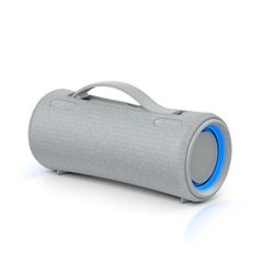 SONY SRS-XG300 - Enceinte Bluetooth sans Fil Portable avec Un Son Puissant et des Jeux de lumière pour Les fêtes - autonomie de 25 Heures, Recharge Rapide et Power Bank Smartphone (Gris Clair)