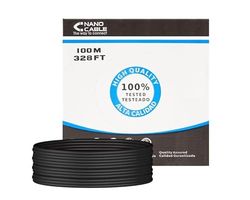 Bobina - Cable de Red RJ45 CAT6 UTP rígido AWG24, Impermeable, Longitud de 100 m, Ideal para Conexiones estables y rápidas. *