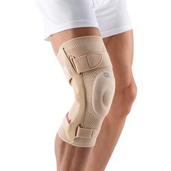 Bauerfeind GenuTrain S - Kniesteun - Unisex - voor verhoogde stabilisatie van het kniegewricht na letsel, operatie of bij chronische aandoeningen zoals knieartrose of artritis, linkerknie, maat 2