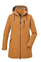 G.I.G.A. DX Dames Softshell parka met afritsbare capuchon GW 46 WMN SFTSHLL PRK, dark curry, 46, 40898-000