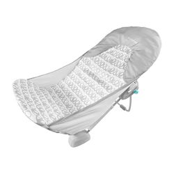 Summer by Ingenuity Foldaway 2-positioners babybadstol, justerbart stöd för handfat eller badkar, åldrarna 0-6 månader upp till 9 kg, maskintvättbar rem