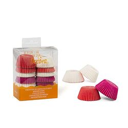 DECORA 0339749 CF 200 taças de papel branco/rosa/fúcsia 32 x 22 mm