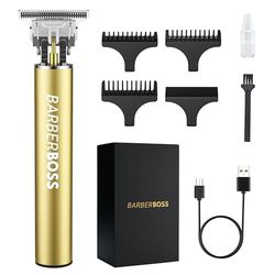 Barberboss baardtrimmer heren en draadloze tondeuse heren, tondeuse voor herenkapsel, tondeuse heren precisiedetailtrimmer QR-2070