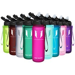 Super Sparrow Gourde Avec Paille - Bouteille - 750ml - sans BPA Tritan - Anti-fuite Reutilisable Pour salle de 'école,Sport