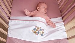 Meyco Kinderlaken vintage bloem lila